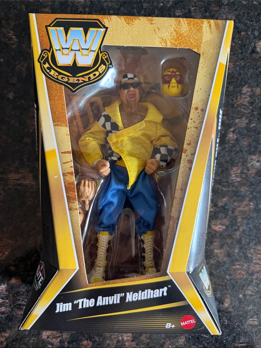 WWE Elite Legends Jim "The Anvil" Neidhart Action Figure Series 24 NIB